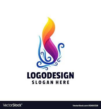 logo abstract gradient colorful