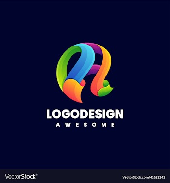 logo abstract gradient colorful style