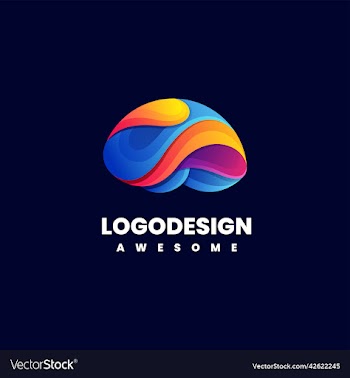 logo abstract gradient colorful style