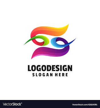 logo abstract letter s gradient