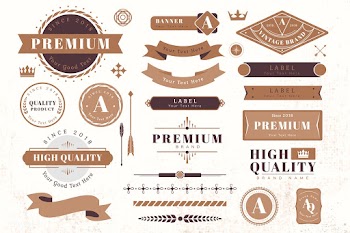 Logo and banner design elements | Free stock vector - 579958