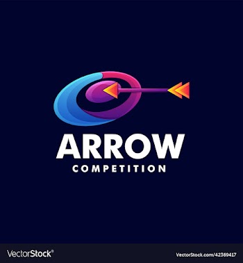 logo arrow competition gradient