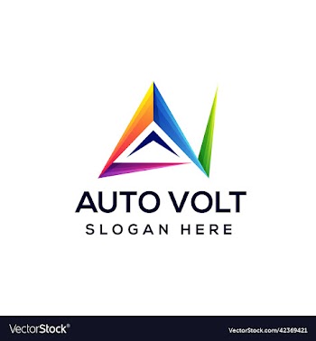 logo auto volt gradient colorful