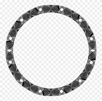 Logo Bitcoin Cash Ethereum Classic - Checkered Circle Border Png