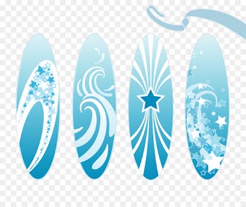 Logo, Blue, Surfboard PNG