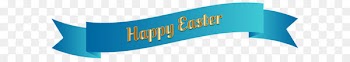 Logo Brand Font Product - Blue Happy Easter Banner PNG Clip Art Image 