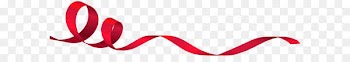 Logo Brand Font Product - Decorative Red Curly Tape Transparent PNG Clip Art 