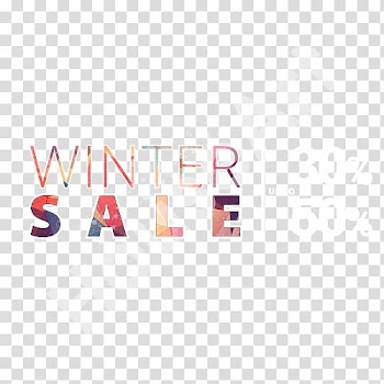 Logo Brand Font, winter sale transparent background PNG clipart