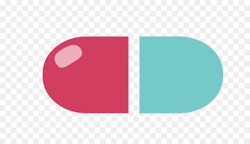 Logo Brand Pattern - Cartoon Red Green capsule pills 