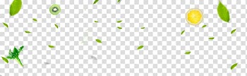 Logo Brand Pattern, Green leaves fruit slices vegetable floating material transparent background PNG clipart