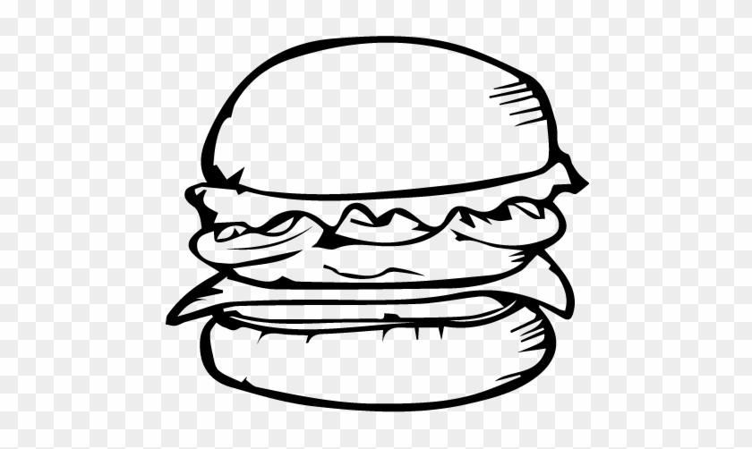 Logo - Burger Vector Black And White