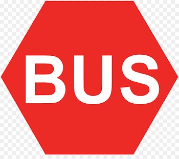 Logo Bus Hexagon Red Traffic sign - stuttgart outline 