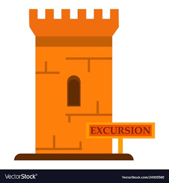 Logo castle brand label icon vector image