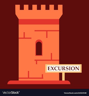 Logo castle brand label icon vector image