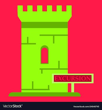Logo castle brand label icon vector image