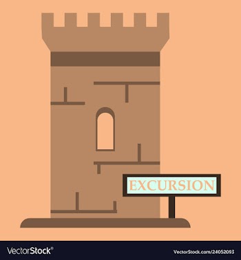 Logo castle brand label icon vector image