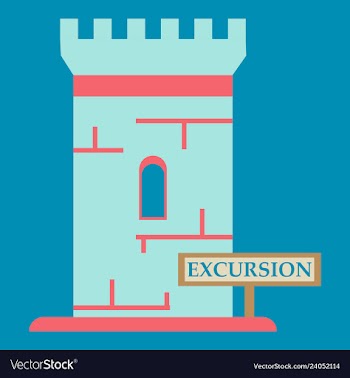 Logo castle brand label icon vector image