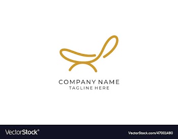 logo - chair made from line gold chair furniture