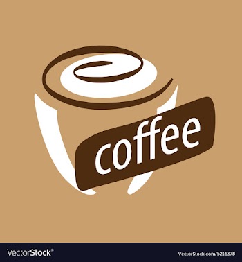  					Logo cup of coffee and cream vector image														