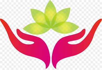 Logo - Cute hands care vector 