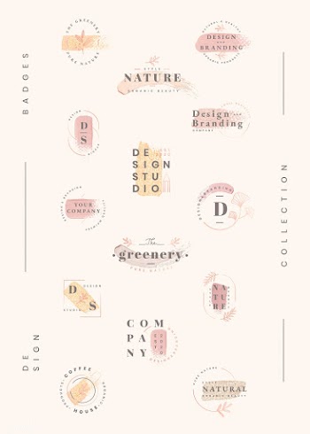 Logo design set | Free stock vector - 598724