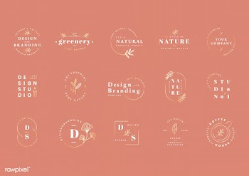 Logo design set | Free stock vector - 598766