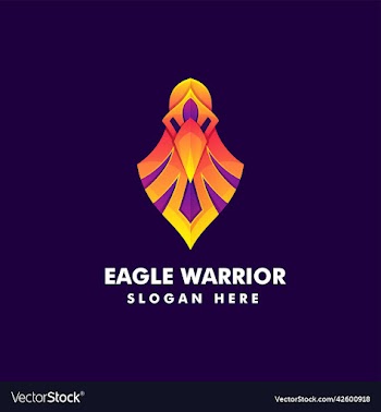 logo eagle warrior gradient colorful