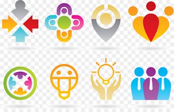 Logo Entrepreneurship Business Antreprenor - Vector creative city center 