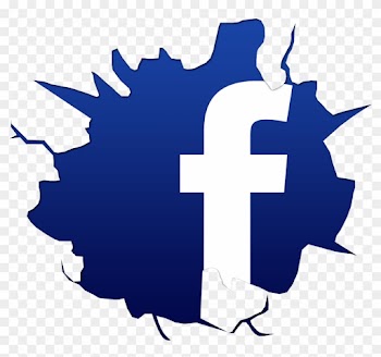 Logo Facebook Vector Clipart Free To Use Clip Art Resource - Facebook Logo Cracked