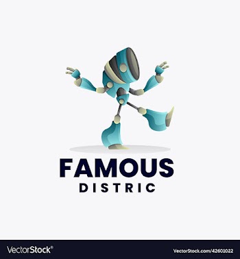 logo famous distric gradient