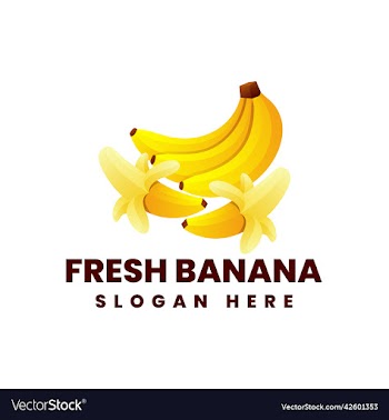 logo fesh banana gradient colorful