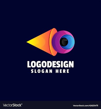 logo fireball gradient colorful style