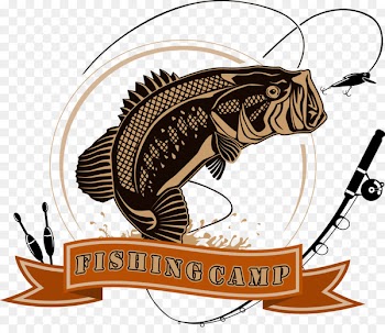 Logo Fishing Angling Illustration - Vector Fishing Club 