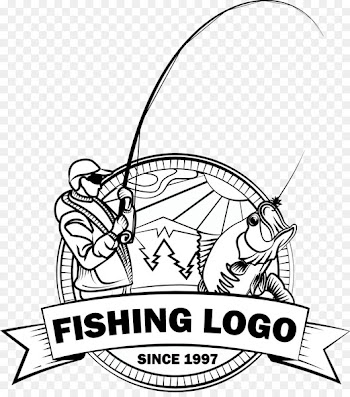 Logo Fishing Fish hook Angling - Fishing old man 