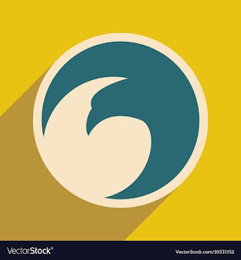 Logo flying eagle vector image