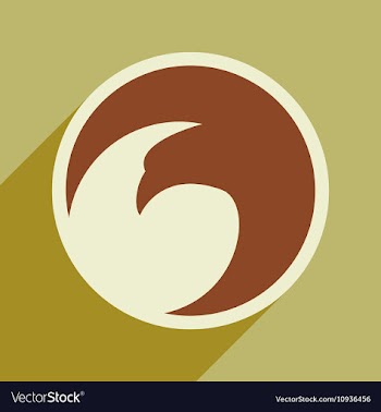 Logo flying eagle vector image
