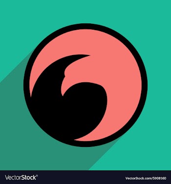 Logo flying eagle vector image