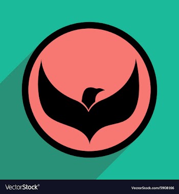 Logo flying eagle vector image