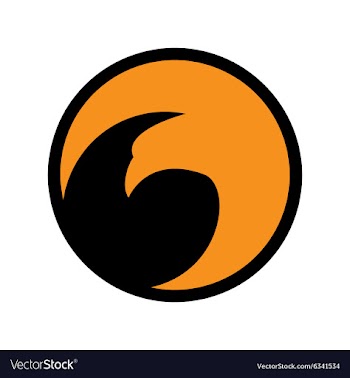 Logo flying eagle vector image