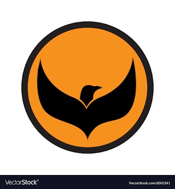 Logo flying eagle vector image