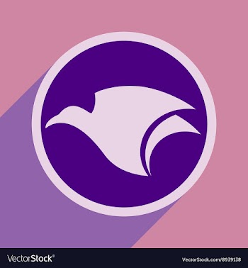 Logo flying eagle vector image