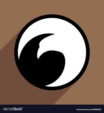 Logo flying eagle vector image