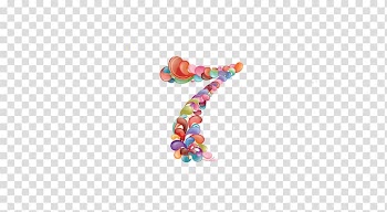 Logo Font, Color balloon number 7 transparent background PNG clipart