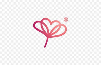 Logo Font Heart Pink M Line - azhar illustration 