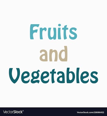 Logo for fruits and vegetables sign for organic vector image