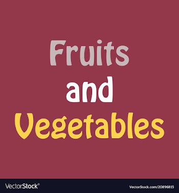 Logo for fruits and vegetables sign for organic vector image