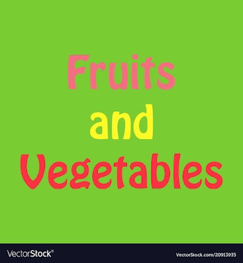 Logo for fruits and vegetables sign for organic vector image