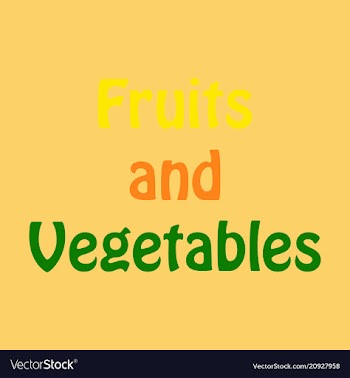 Logo for fruits and vegetables sign for organic vector image