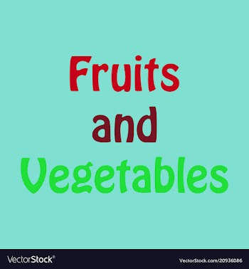 Logo for fruits and vegetables sign for organic vector image