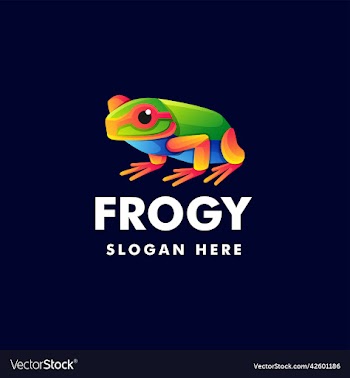 logo frogy gradient colorful style